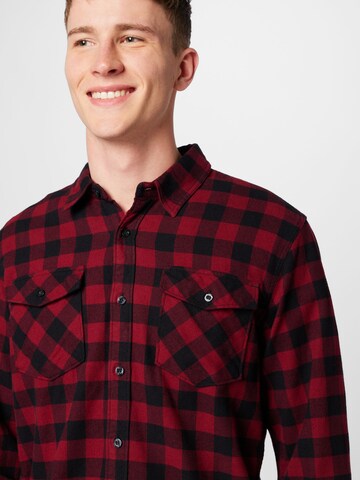 Vintage Industries - Regular Fit Camisa 'Harley' em vermelho