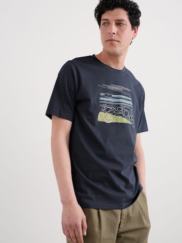 Seasalt Cornwall Shirt 'Midwatch' in Blauw: voorkant