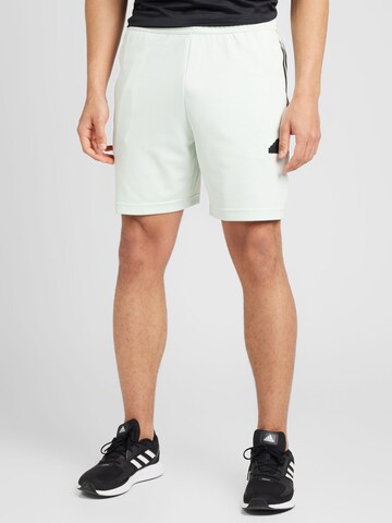 ADIDAS SPORTSWEAR Štandardný strih Športové nohavice 'Tiro' - Biela: predná strana