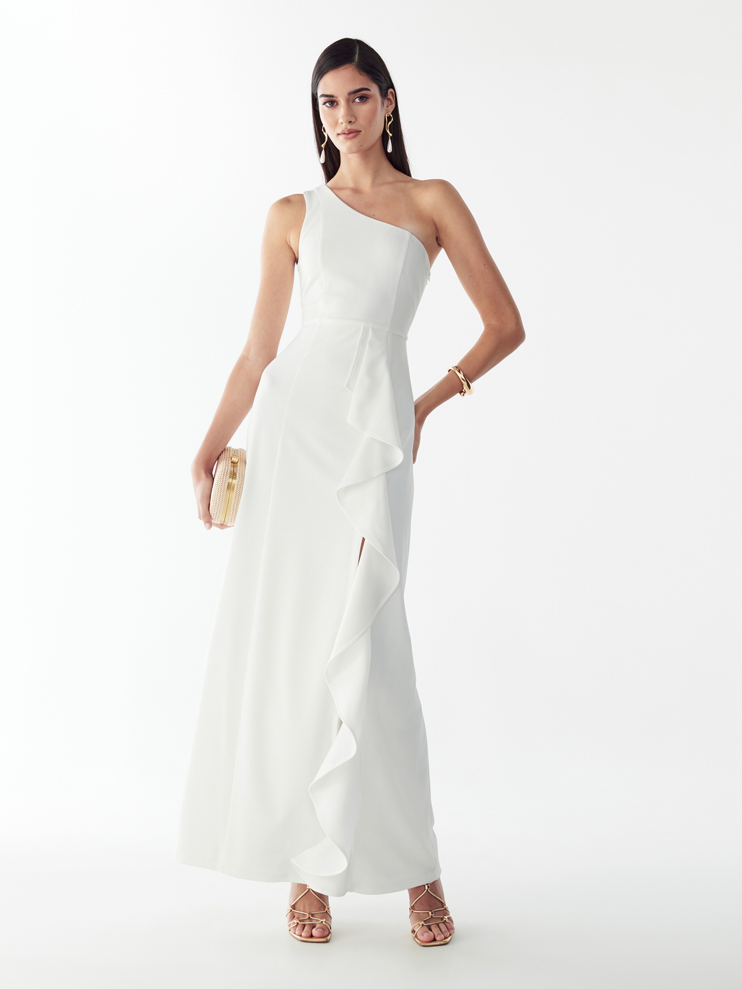 BWLDR Вечернее платье 'CATIA DRESS' в Белый