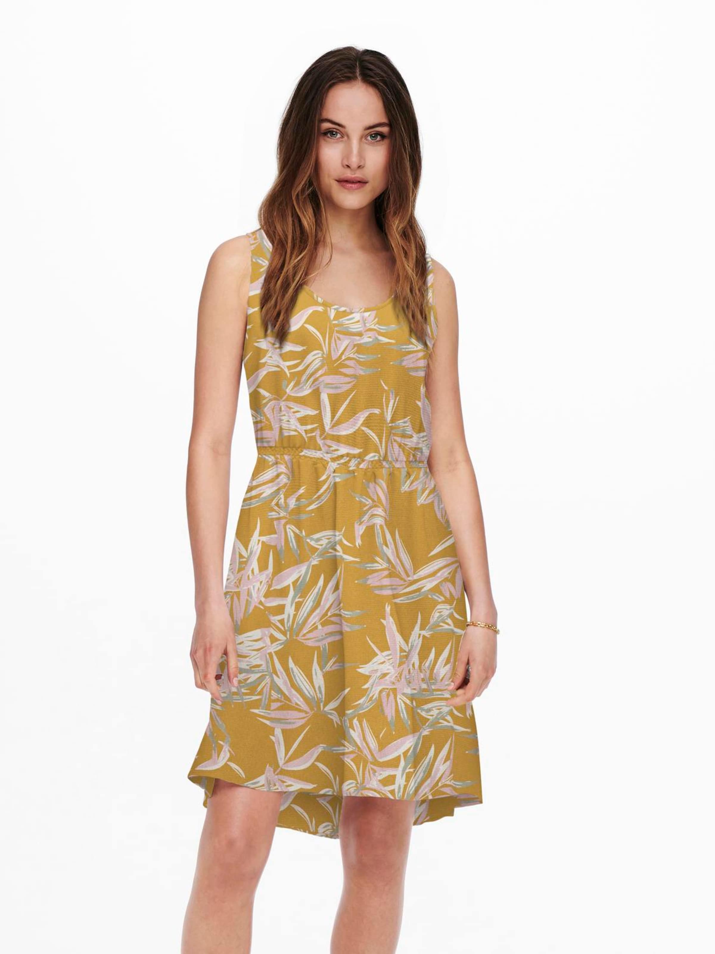 Robe d ete NOVA SARA ONLY en Jaune D or ABOUT YOU