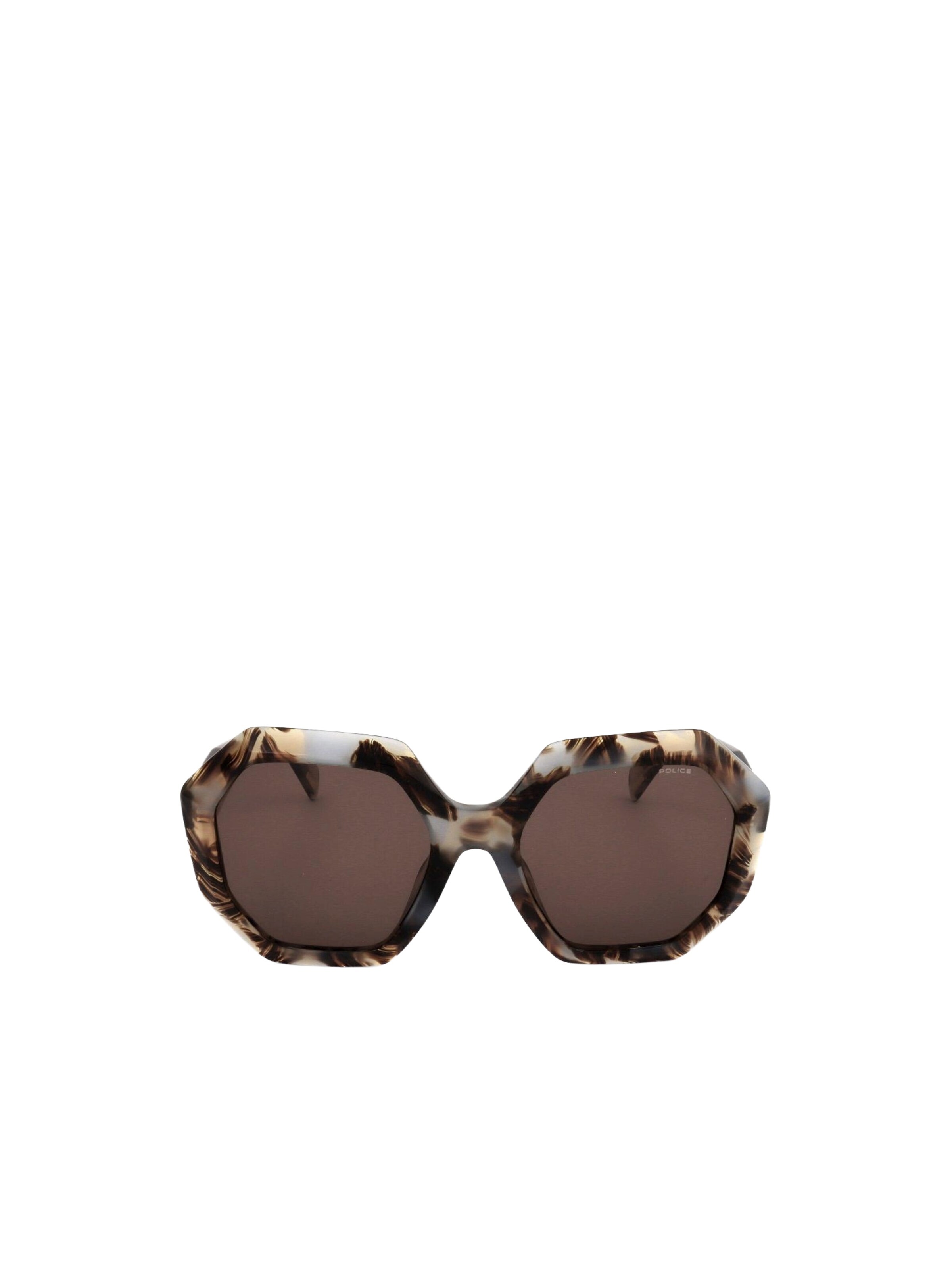 POLICE Sunglasses 'SPLM10' in Brown: front