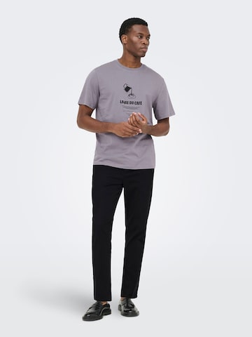 Effilé Pantalon 'ONSREID LINUS' Only & Sons en noir