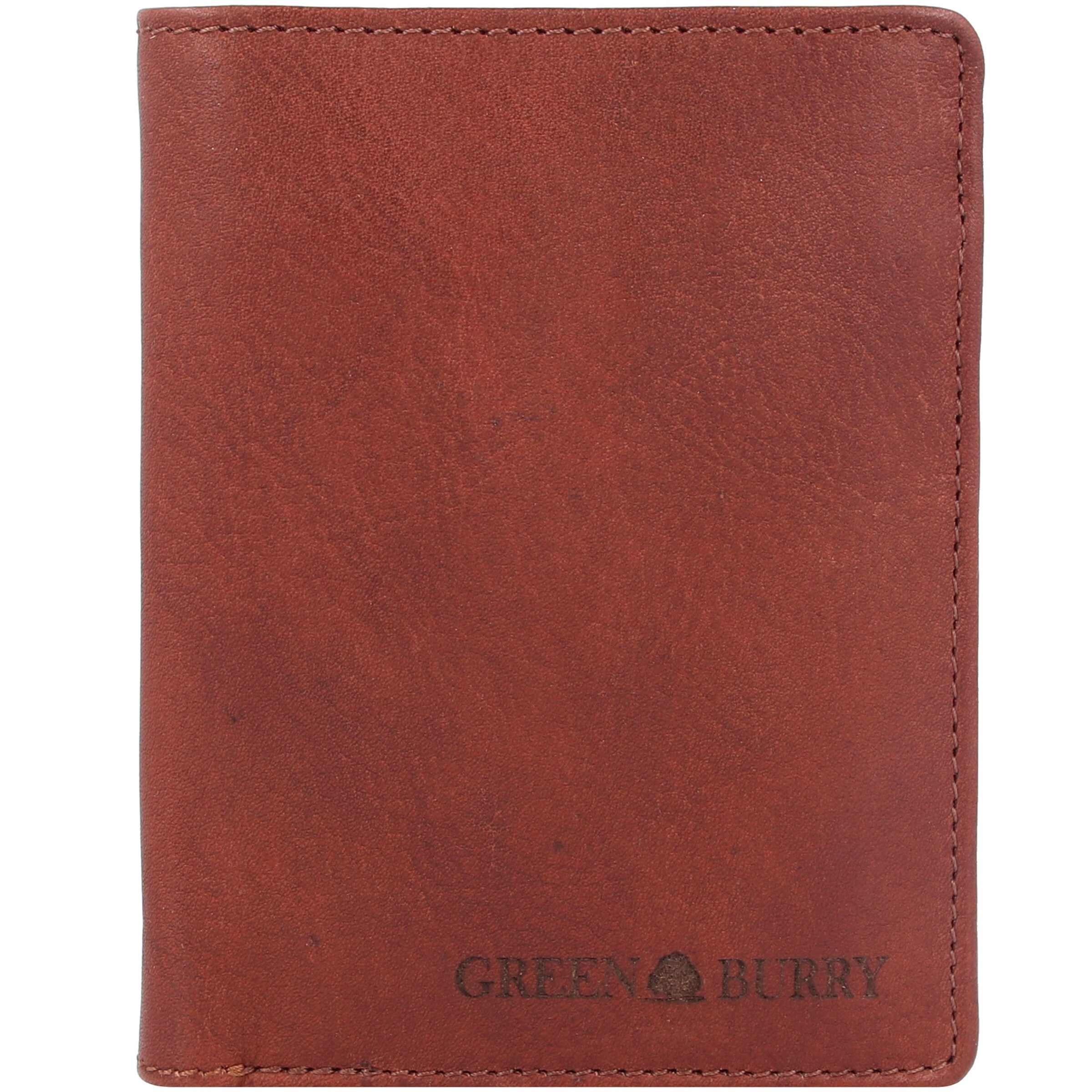 Porte-monnaies 'Vintage Washed' GREENBURRY en marron : devant