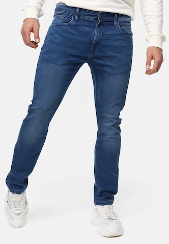 Jean 'INCoil' INDICODE JEANS en bleu : devant