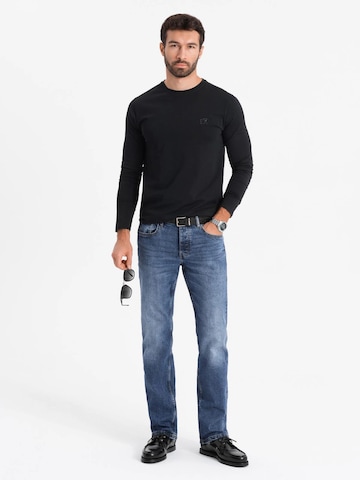 Ombre Shirt 'OM-LSBC-0124' in Zwart