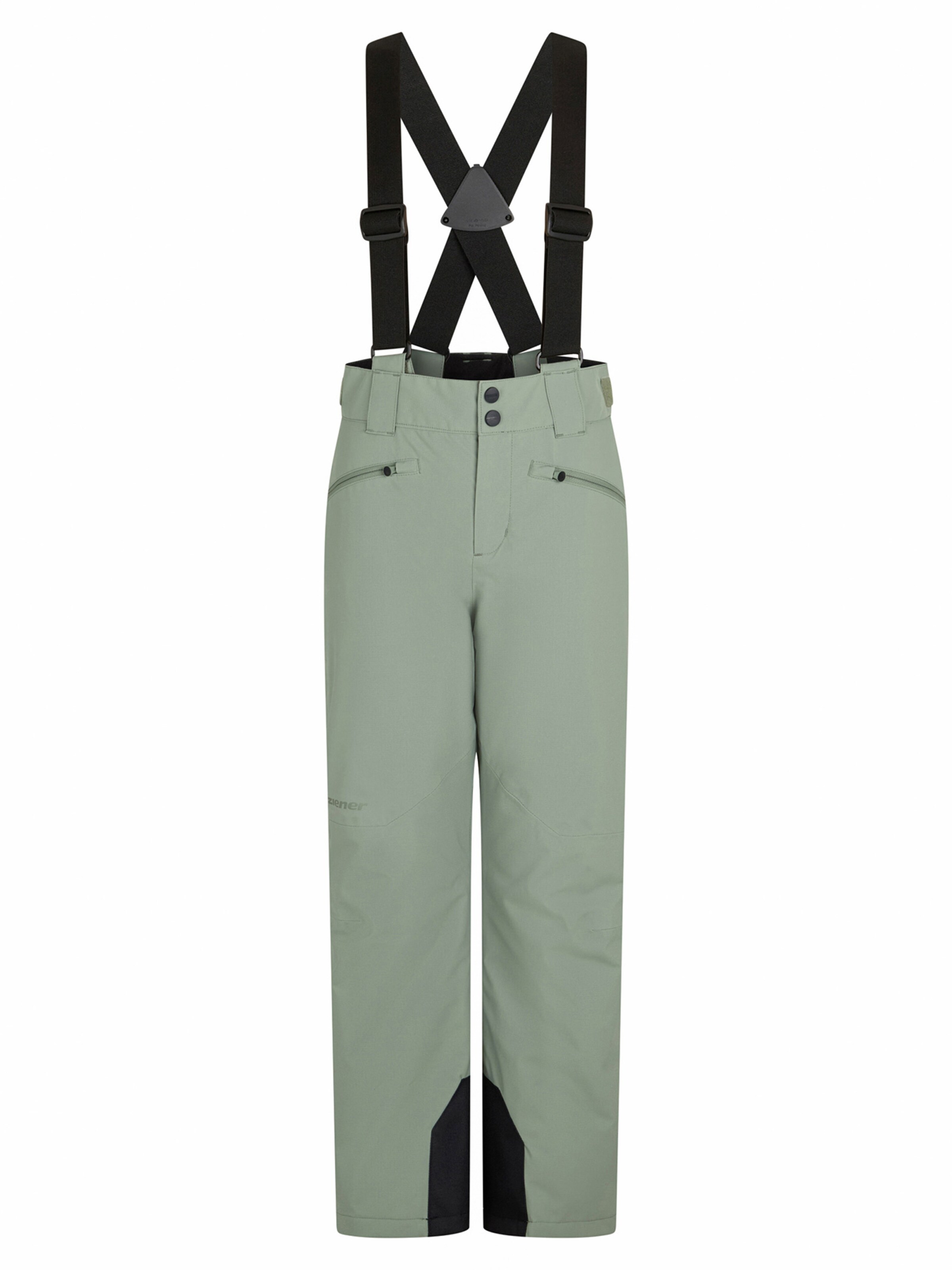 ZIENER Outdoor Pants 'AXI-Z' in 128 in Green / Black, Item view