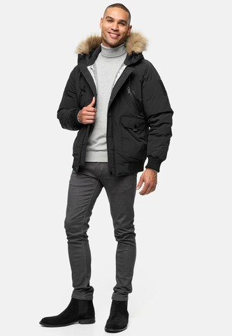 INDICODE JEANS Winter jacket ' Zakai ' in Black