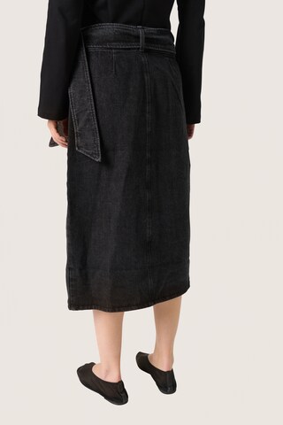 SOAKED IN LUXURY Nederdel 'Alba' i sort