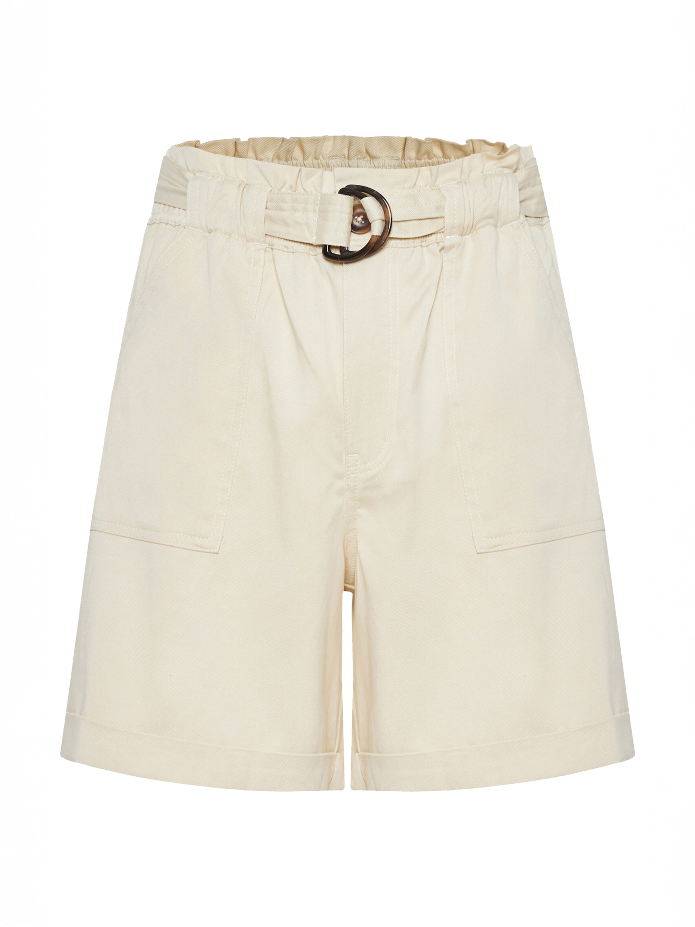 Funky Buddha Loosefit Παντελόνι σε μπεζ: μπροστά