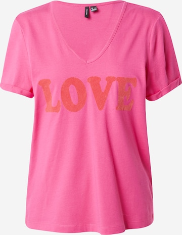 T-shirt 'CHRISTEL' VERO MODA en rose : devant