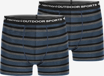 Sous-vêtements de sport normani en bleu : devant