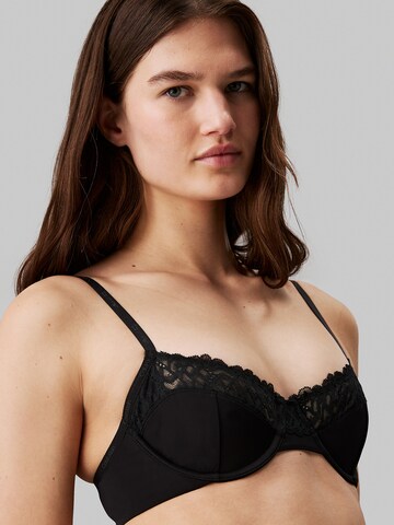 Calvin Klein T-shirt Bra 'Demi' in Black