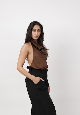 Elara Top in Brown