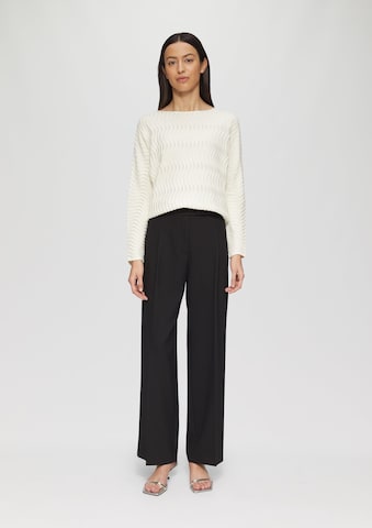 s.Oliver BLACK LABEL Wide leg Pantalon in Zwart