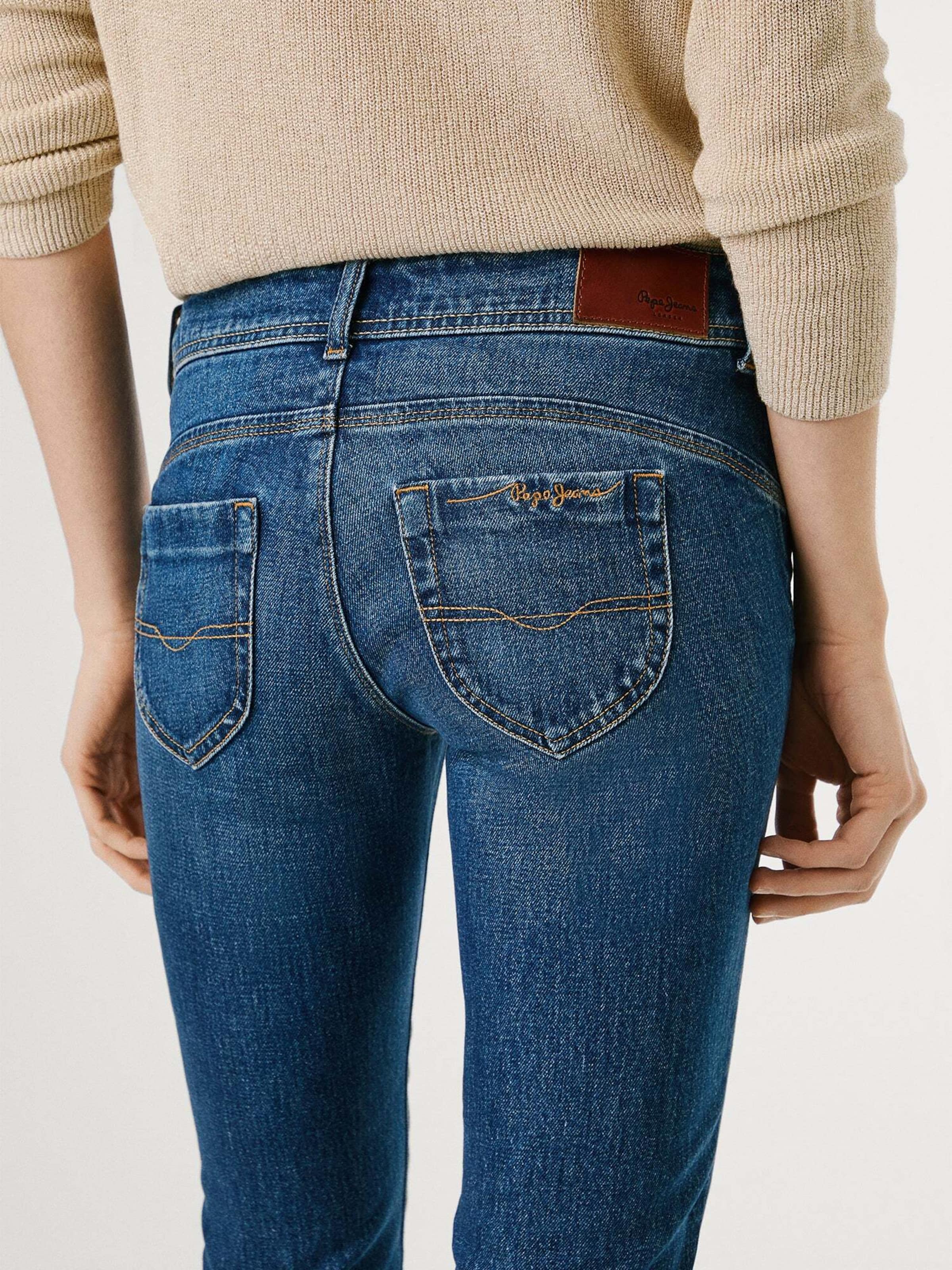 Pepe Jeans Dames Slim Jeans Lw Iconic Brooke, Grijs (denim-8sa), 28W / 30L