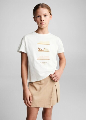 MANGO KIDS T-Shirt 'Cadaques' in Weiß: Vorderseite