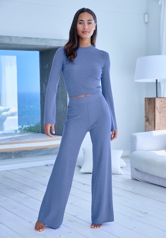 Copenhagen Studios Široký strih Nohavice - Modrá