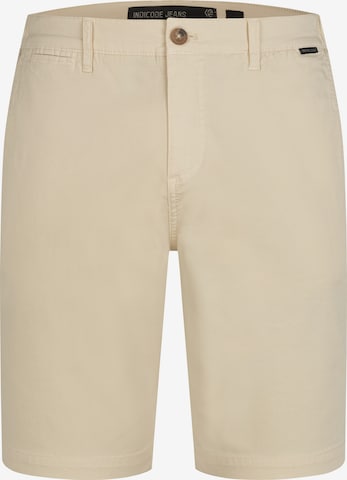 INDICODE JEANS Trousers 'Bjerre' in White: front