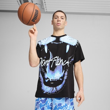 PUMA Shirt 'Roar Basketball' in Black: front