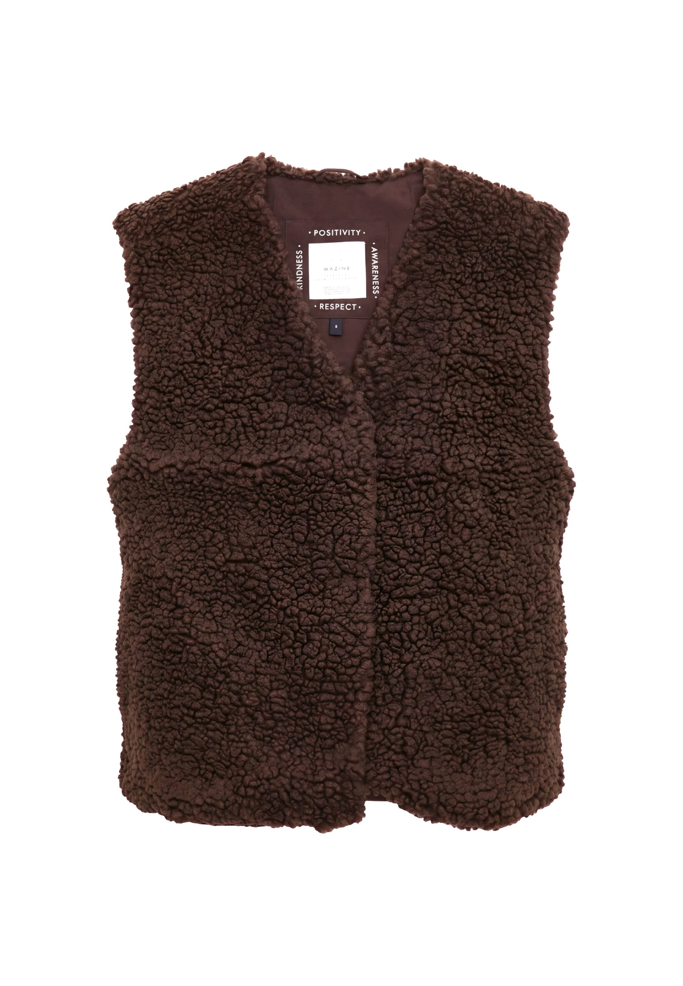 mazine Vest in Brown: front