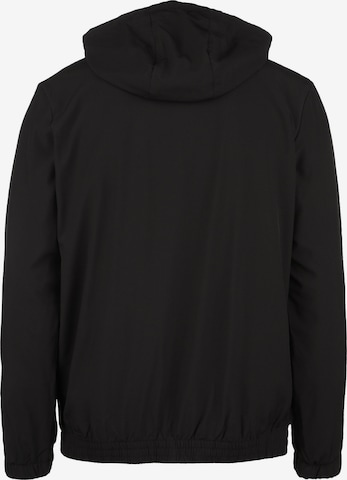 ELLESSE Athletic Zip-Up Hoodie 'Sella' in Black