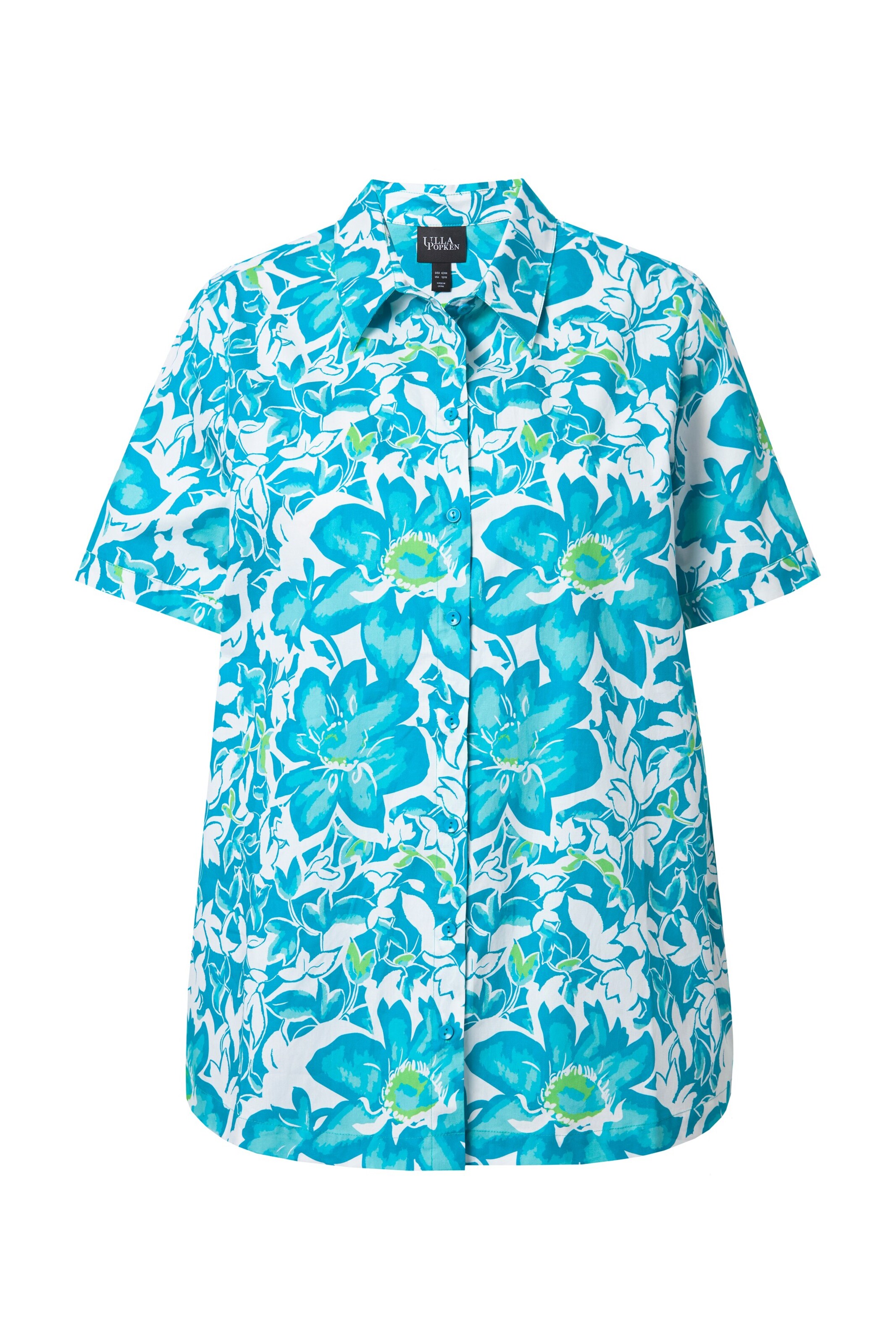 Ulla Popken Blouse in Blauw: voorkant