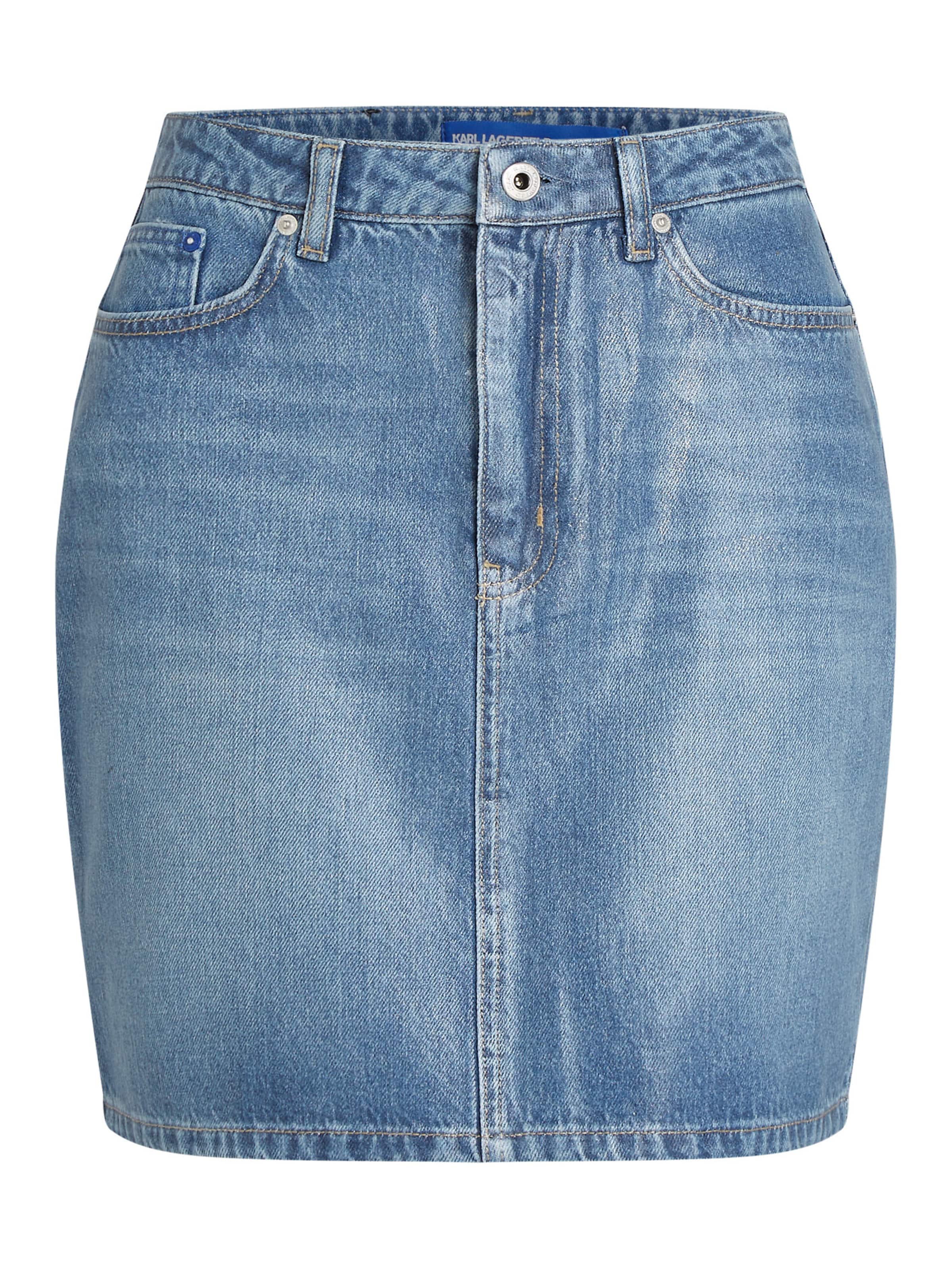Fustă de la KARL LAGERFELD JEANS pe albastru: față