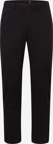 Coupe slim Pantalon chino 'Kaito' BOSS en noir : devant