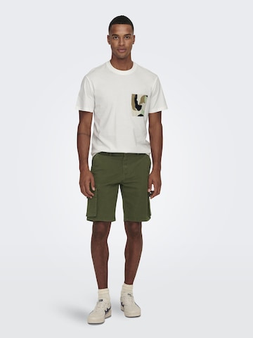 Only & Sons - regular Pantalón cargo en verde