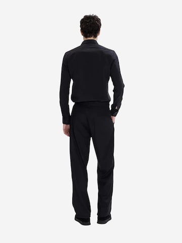 Slim fit Camicia business di Giesto in nero