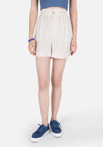 Colin's Loose fit Pleated Jeans in Beige: front