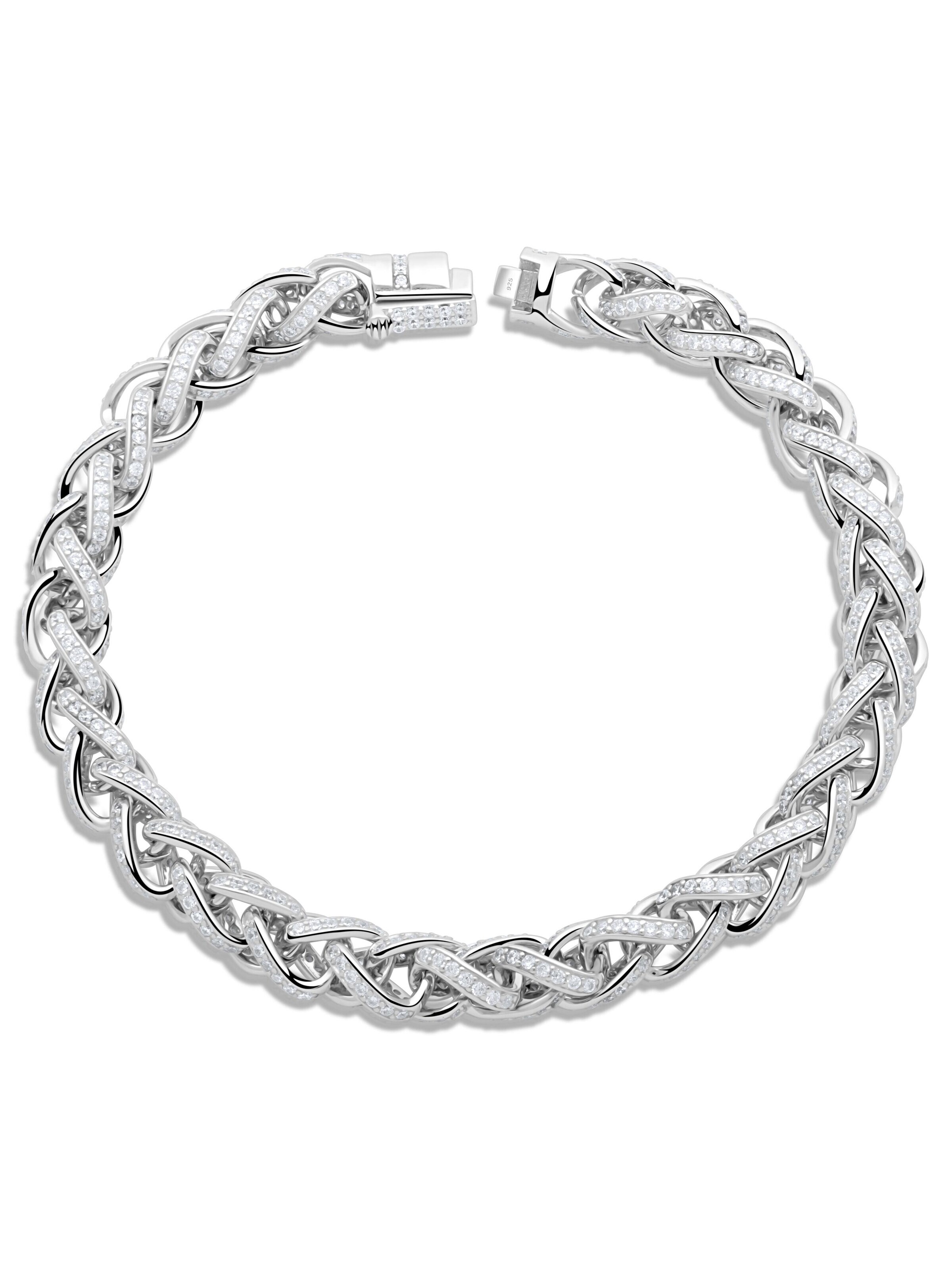 Tony Fein Bracelet 'Zopf' in Silver