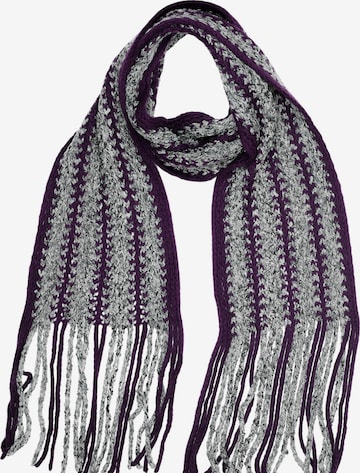 COLLEZIONE ALESSANDRO Scarf 'Grobstrick' in Purple: front