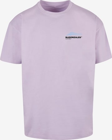 MJ Gonzales T-Shirt 'Wave V.1' in Lila: predná strana