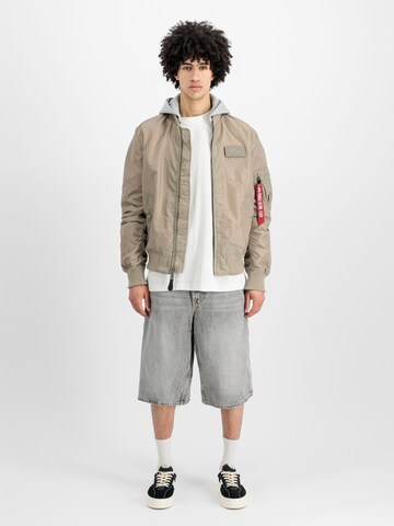 ALPHA INDUSTRIES Between-Season Jacket 'MA-1 TT' in Beige: front