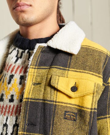 Superdry Between-season jacket 'Highwayman' in Yellow