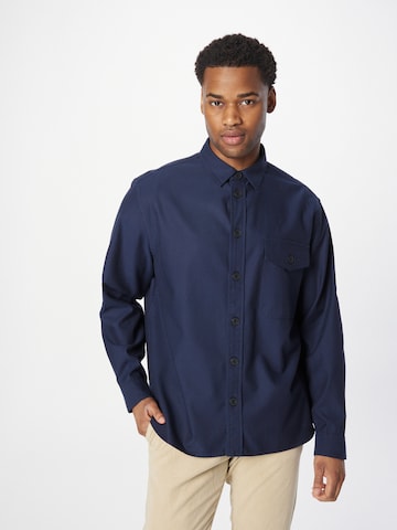 minimum - Ajuste confortable Camisa 'KANJE' en azul: frente