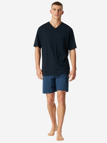 Pyjama court 'Comfort Essentials' SCHIESSER en bleu