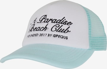 Cappello da baseball 'A Paradise Beach Club' di Pequs in blu: frontale