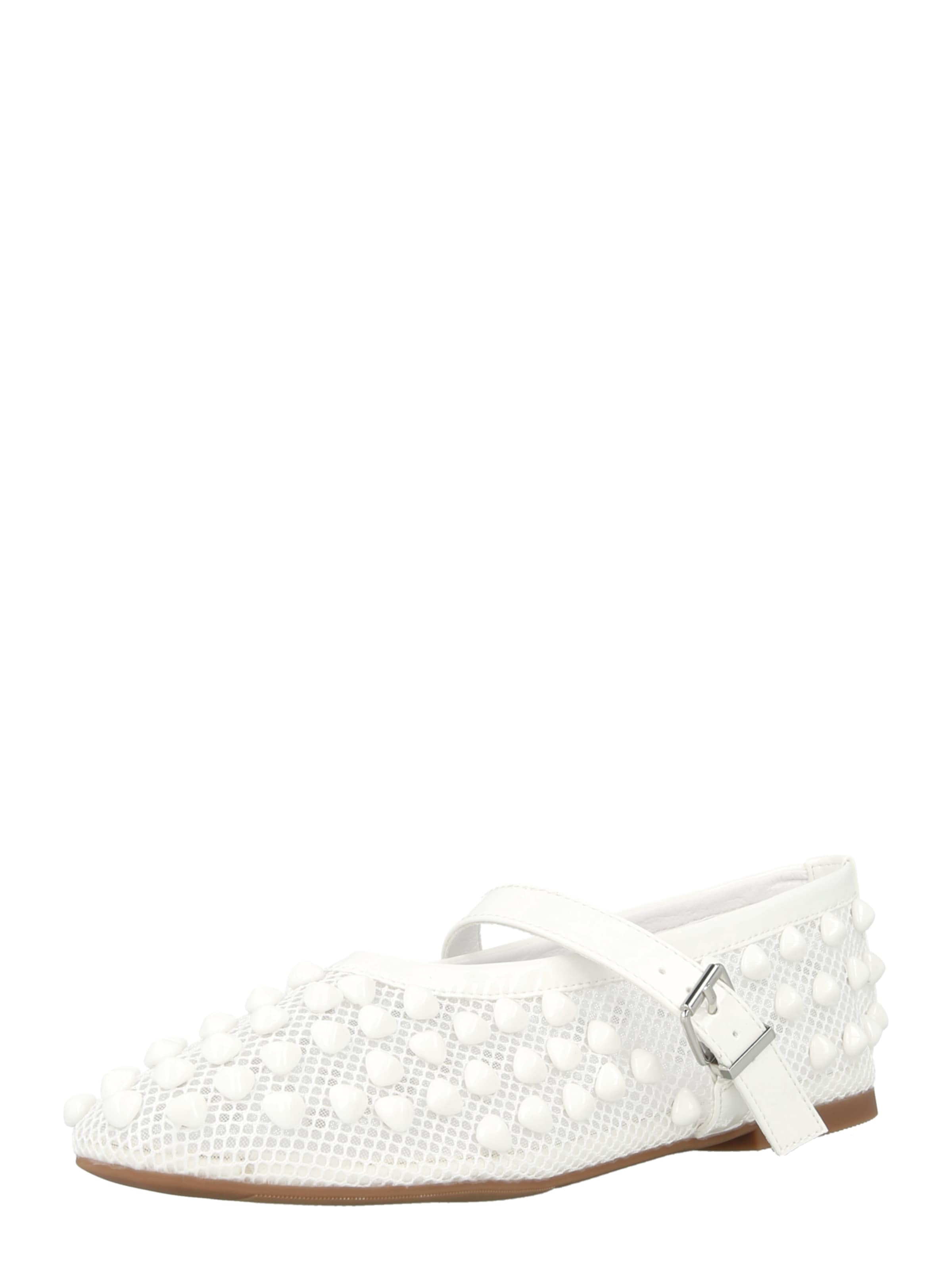 Raid Ballerinasko med rem 'KARSON' i hvid: forside