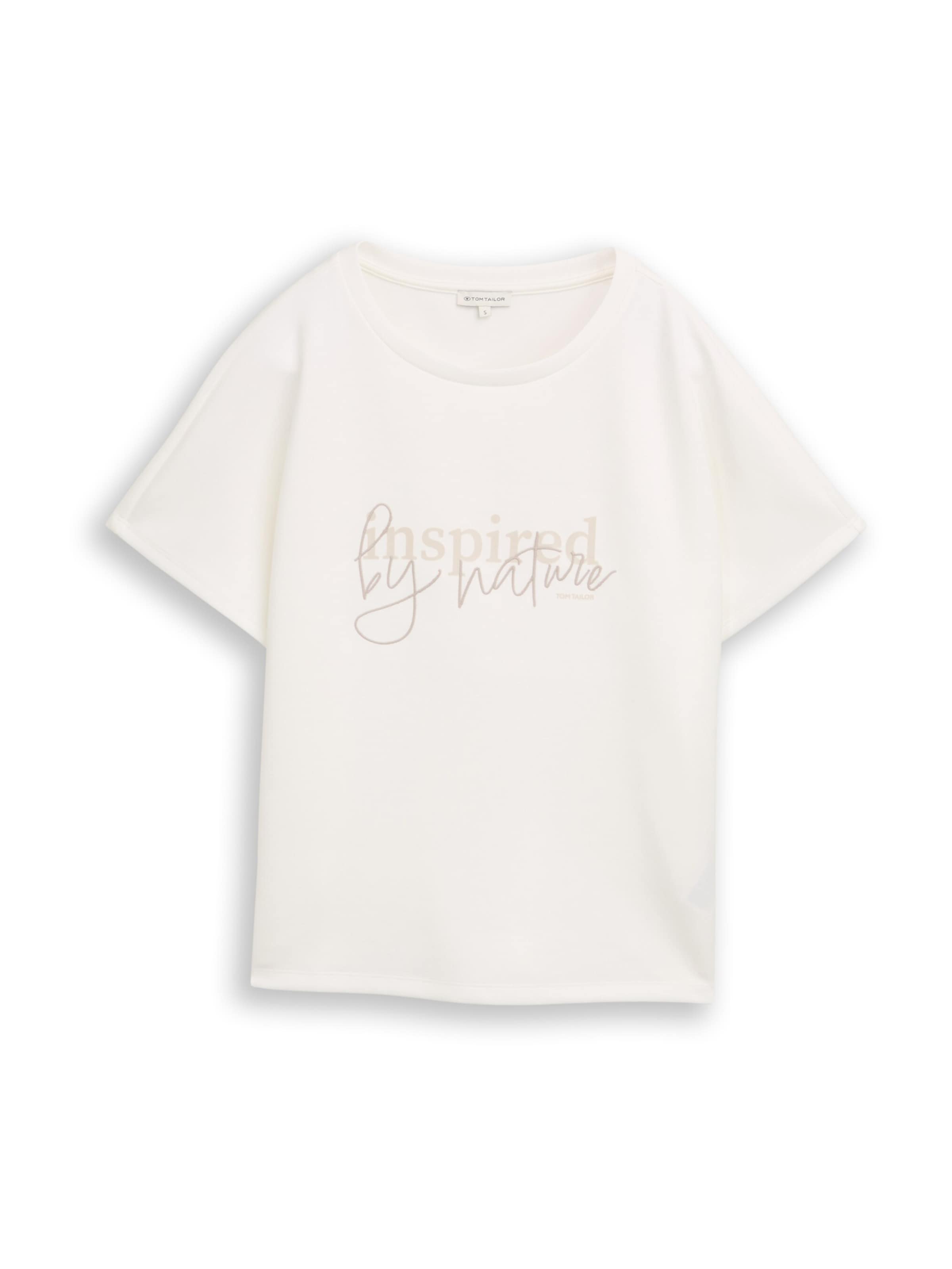 TOM TAILOR Shirt in White: front