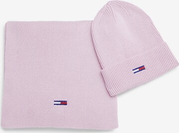 Tommy Jeans Muts in Roze: voorkant