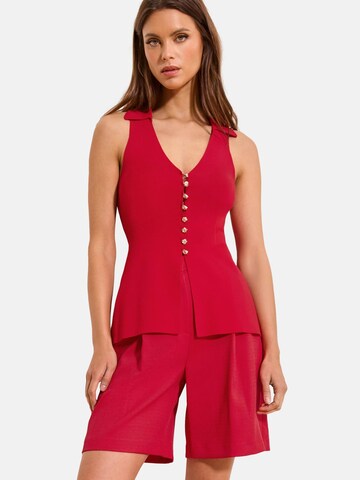 Lipsy Strickweste in Rot: Vorderseite