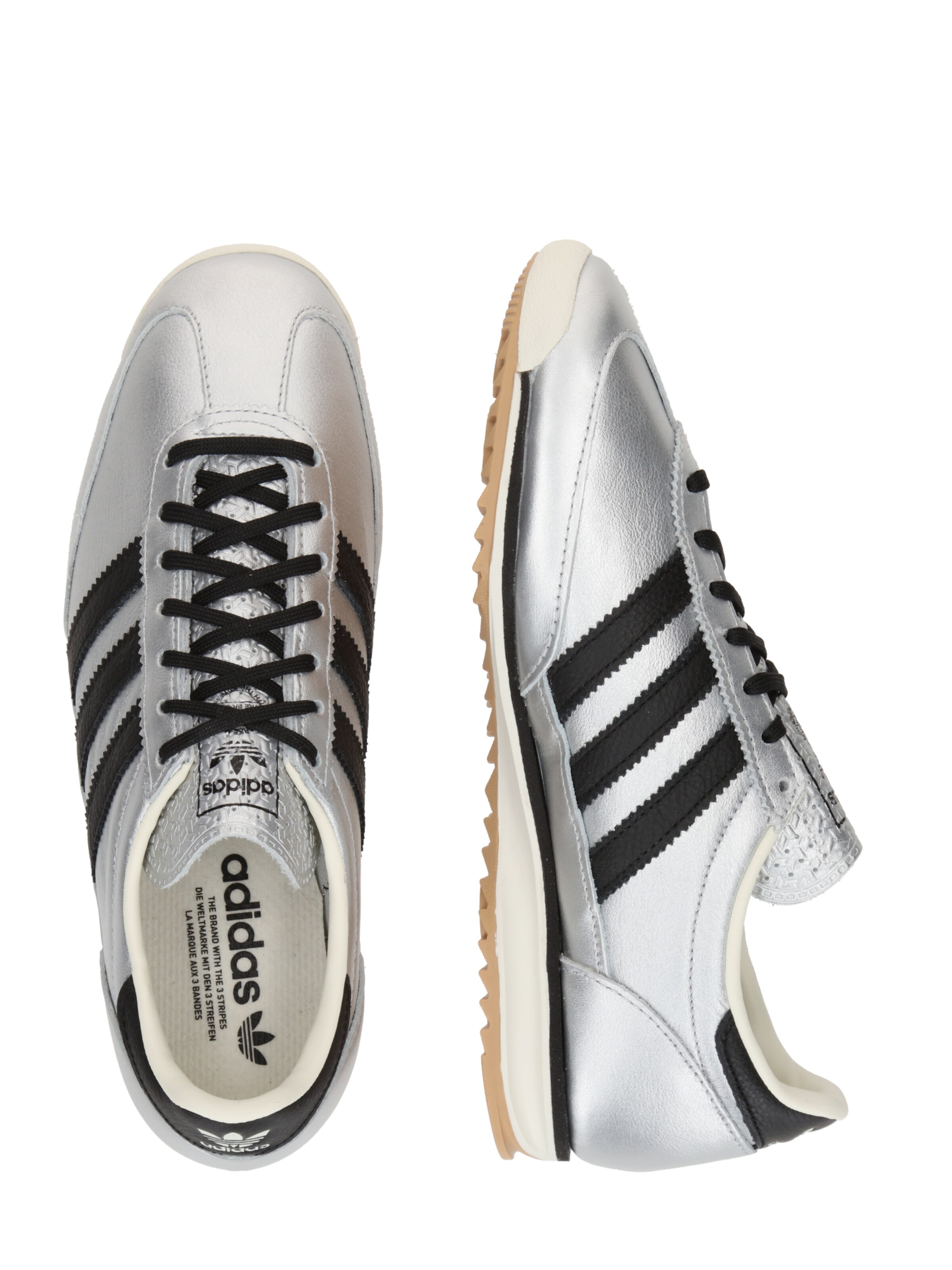 ADIDAS ORIGINALS Trampki niskie 'SL 72 OG' w kolorze srebrny