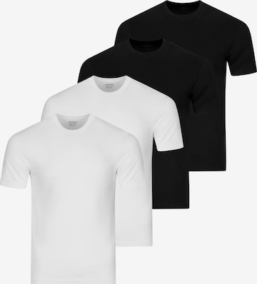 Ragman Onderhemd 'Basic' in Zwart: voorkant