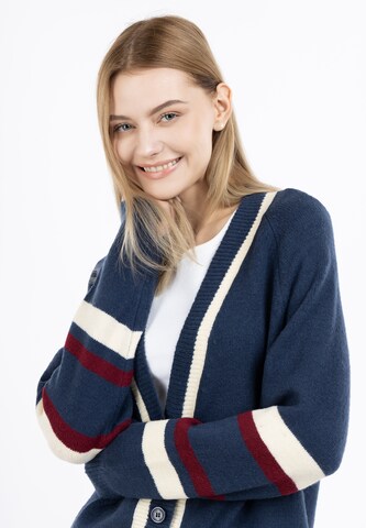 Cardigan DreiMaster Maritim en bleu