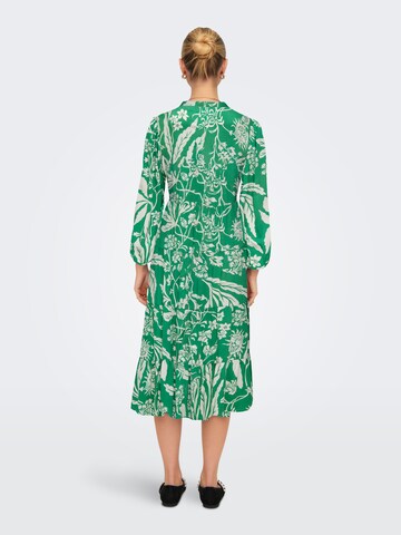 ONLY Shirt dress 'MILANA' in Green