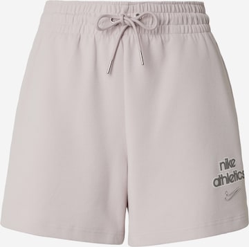 Loosefit Pantaloni di Nike Sportswear in lilla: frontale