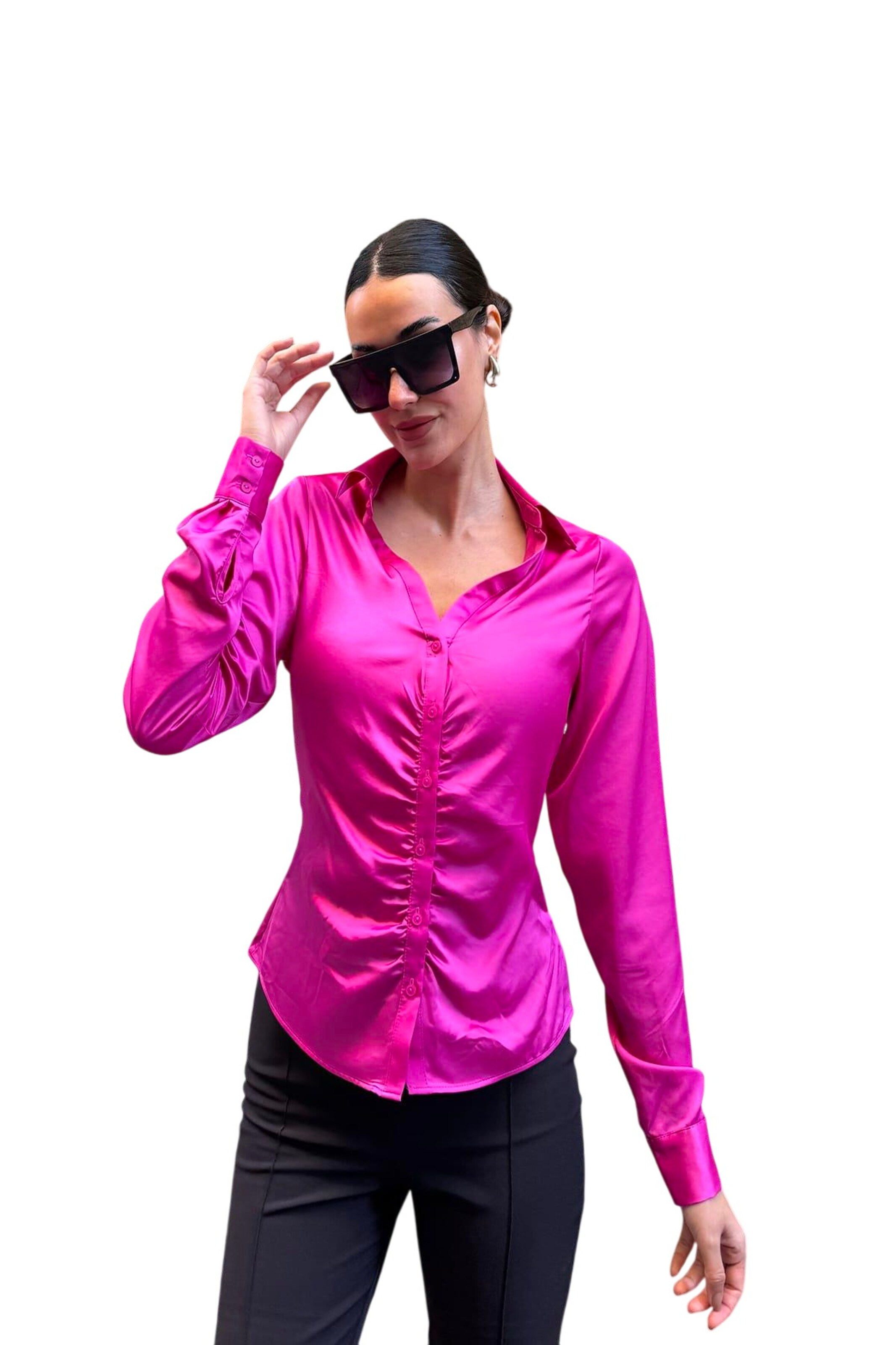 For You Moda Bluse in Pink: Vorderseite